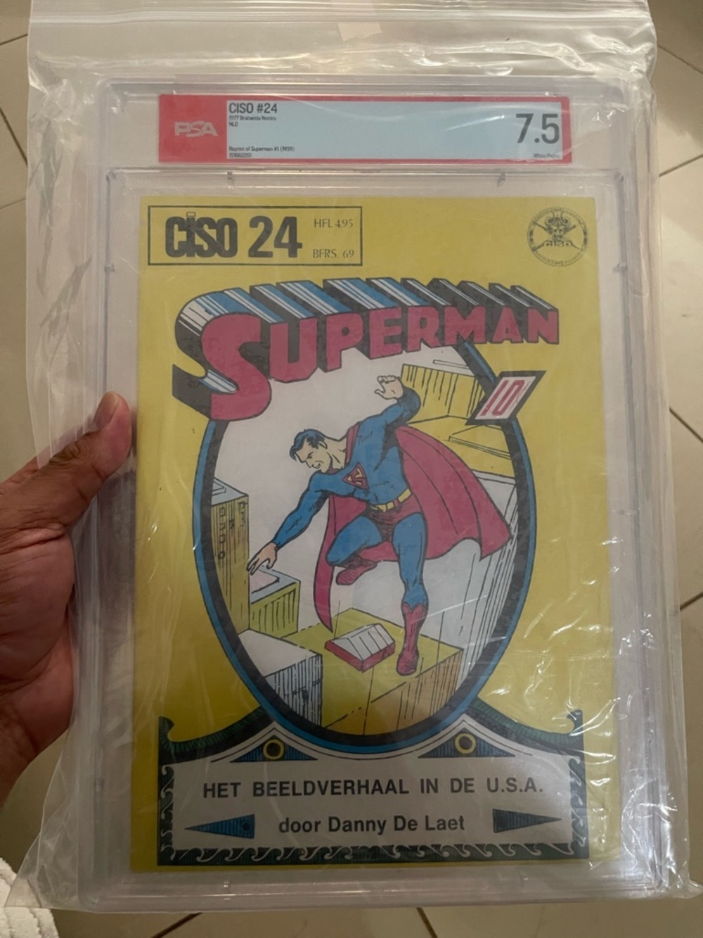 Ciso Superman Comic Coffee Table Book - Yellow, Red, Blue